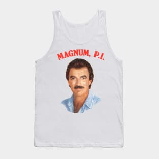 Magnum PI / Retro 80s Aesthetic Design Tank Top